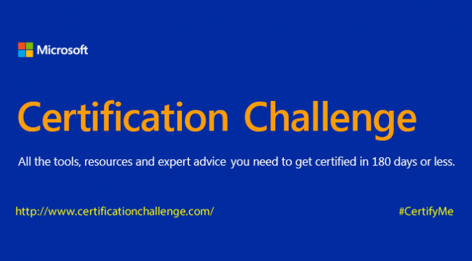 My Microsoft Certification Challenge